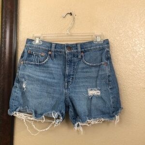 Madewell High Rise Jean Shorts Size 25